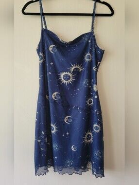 Cider | Celestial Strapless Slip Dress | M